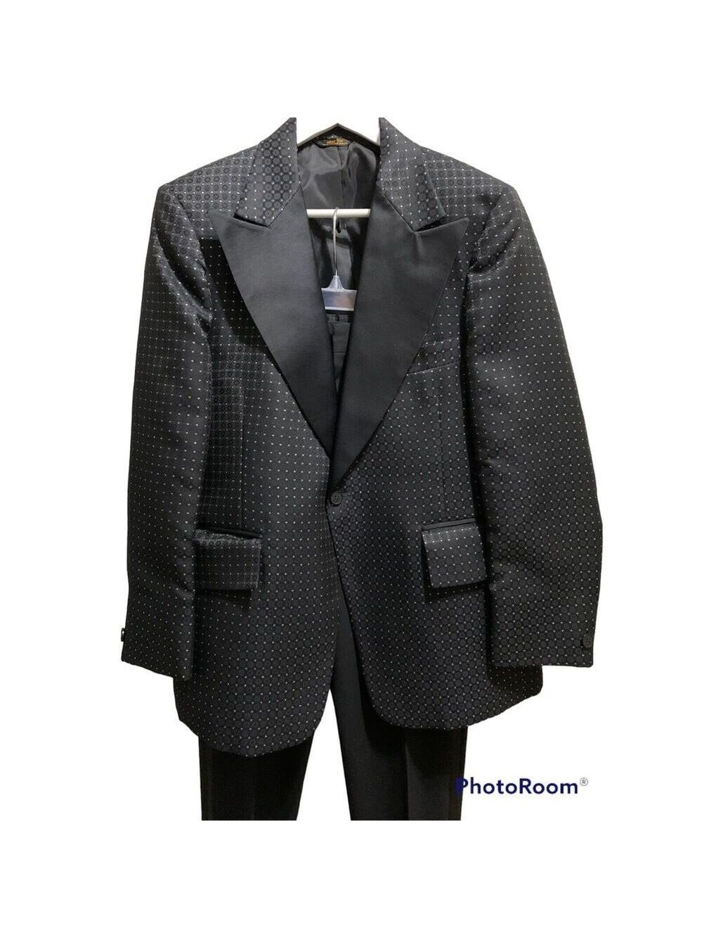 After Six MCM Styling Deco Hollywood Tuxedo Jacket Pant Sparkle 41 Short